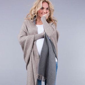 Maternity & Nursing  -  Two-Tone Luxury Shawl